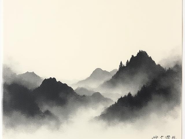 참가자 작품: 수묵화 풍경